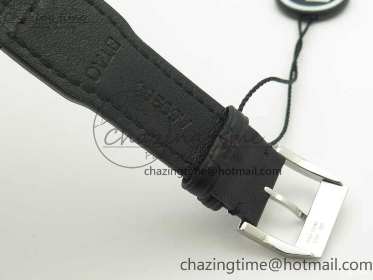 MIROTIME 0712 Pilot Chrono 377725 SS ZF 1:1 Best Edition White Dial on Black Leather Strap A Soft 7183